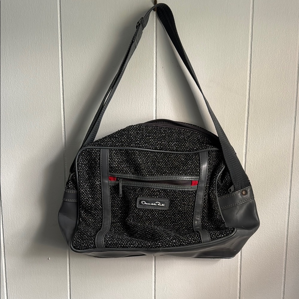 Oscar de la Renta Gray Duffel Bag
